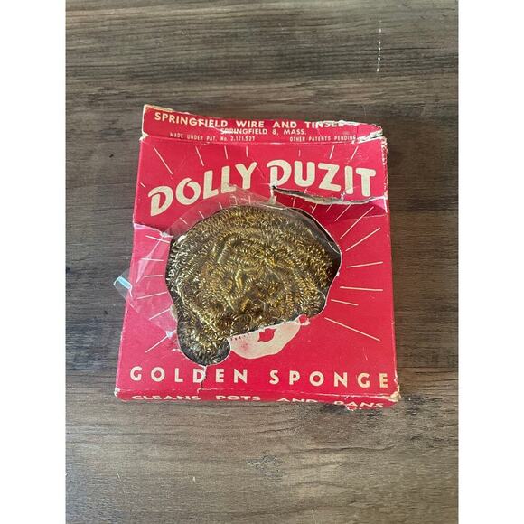 6/$25 Vintage in Box Golden Dolly Duzit Sponge - Picture 1 of 4